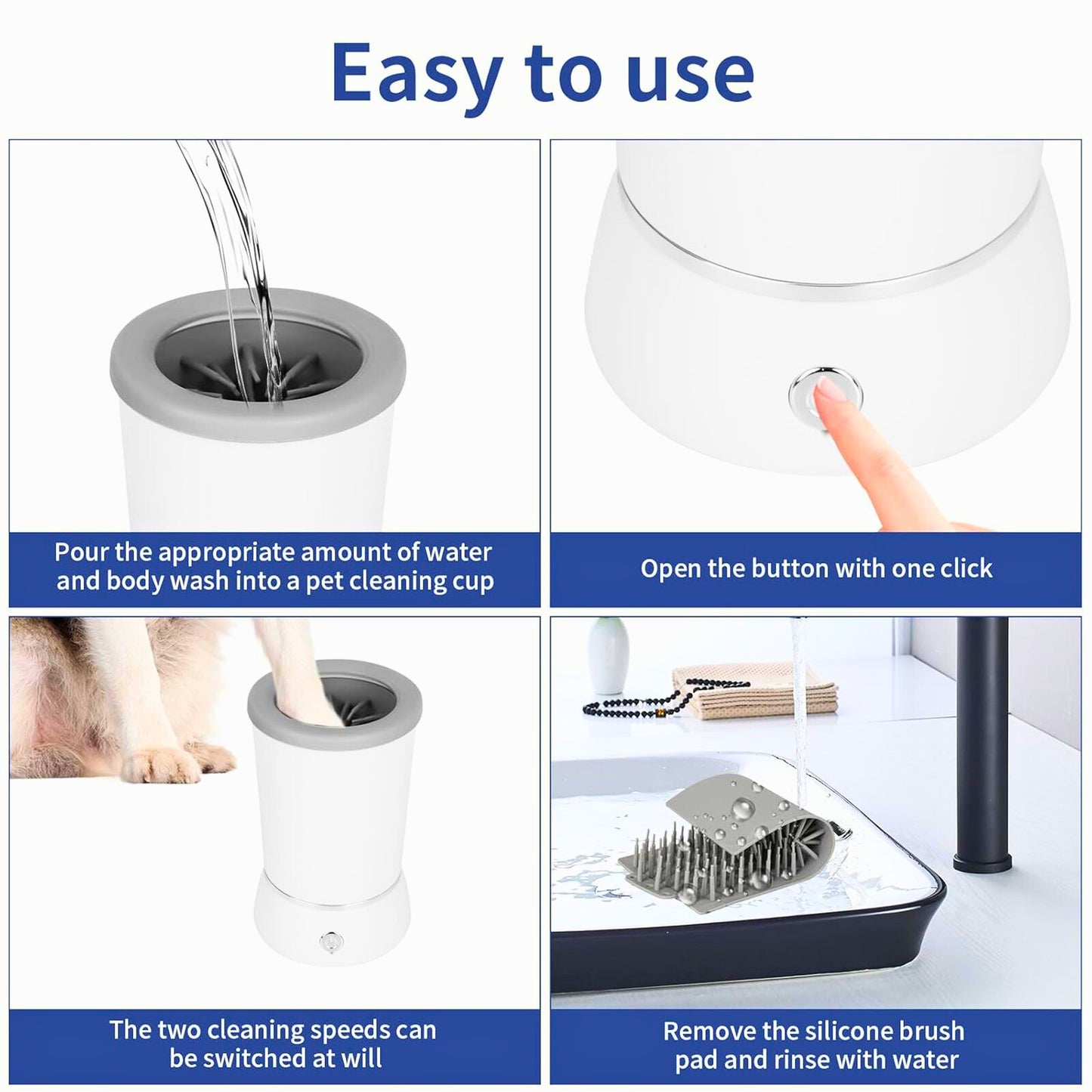 PawWash Pro™ Automatic Pet Paw Cleaner - FREE Shipping