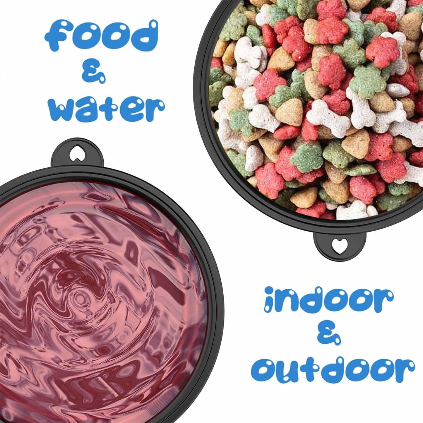 Travel Buddy Portable Dog Bowl Set 5 Pack - FAST & FREE US Shipping!