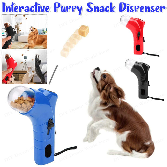 Interactive Dog Treat Launcher – Portable Snack Dispenser for Training & Play