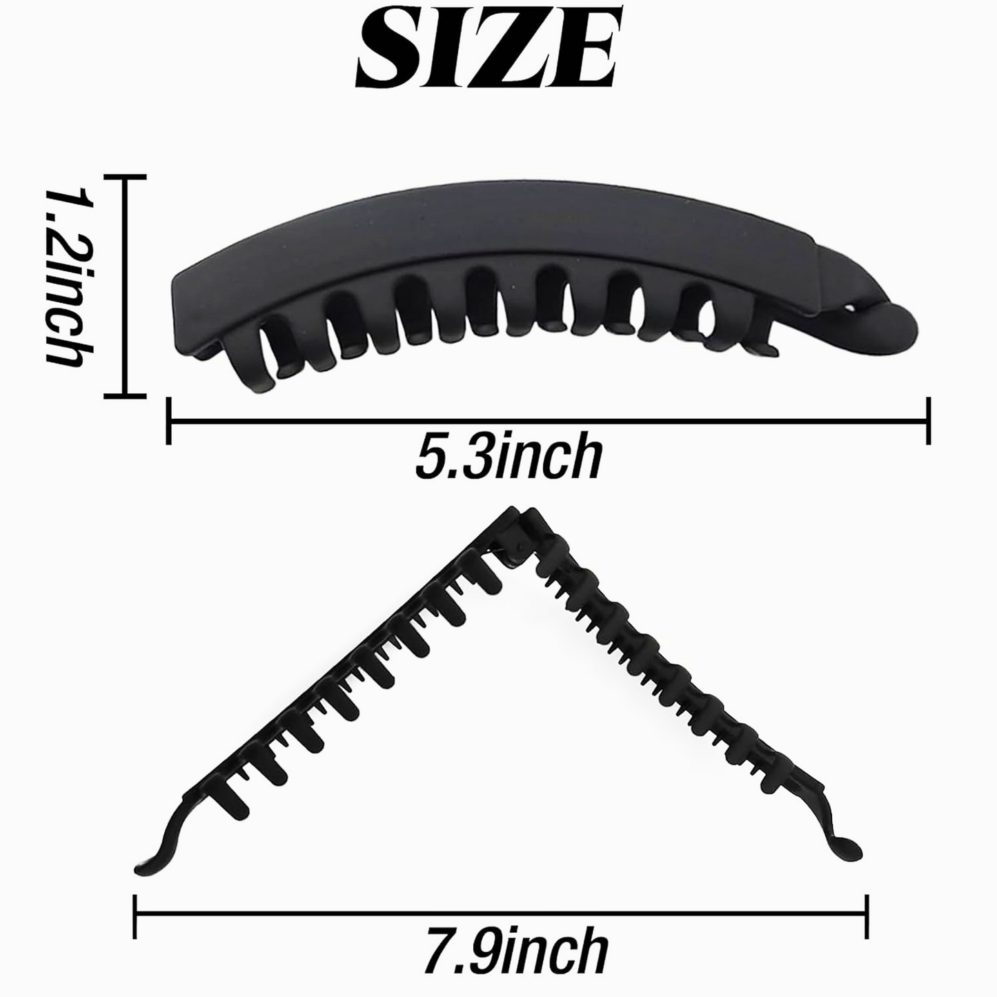 Large Banana Hair Clip – Non-Slip Strong Hold for Thick or Thin Hair - FAST & FREE US Shipping!