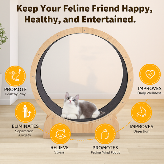Fit Feline XL Cat Treadmill Wheel - FAST & FREE US Shipping!
