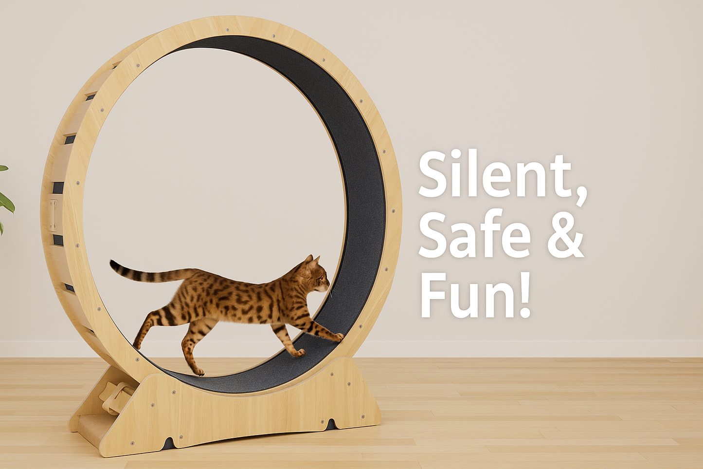 Fit Feline XL Cat Treadmill Wheel - FAST & FREE US Shipping!