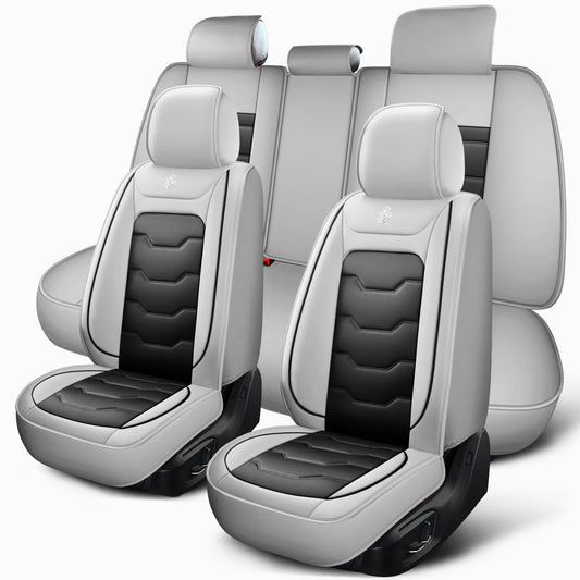 CorsaLux™ Elegant Leather Car Seat Covers - FAST & FREE US Shipping!