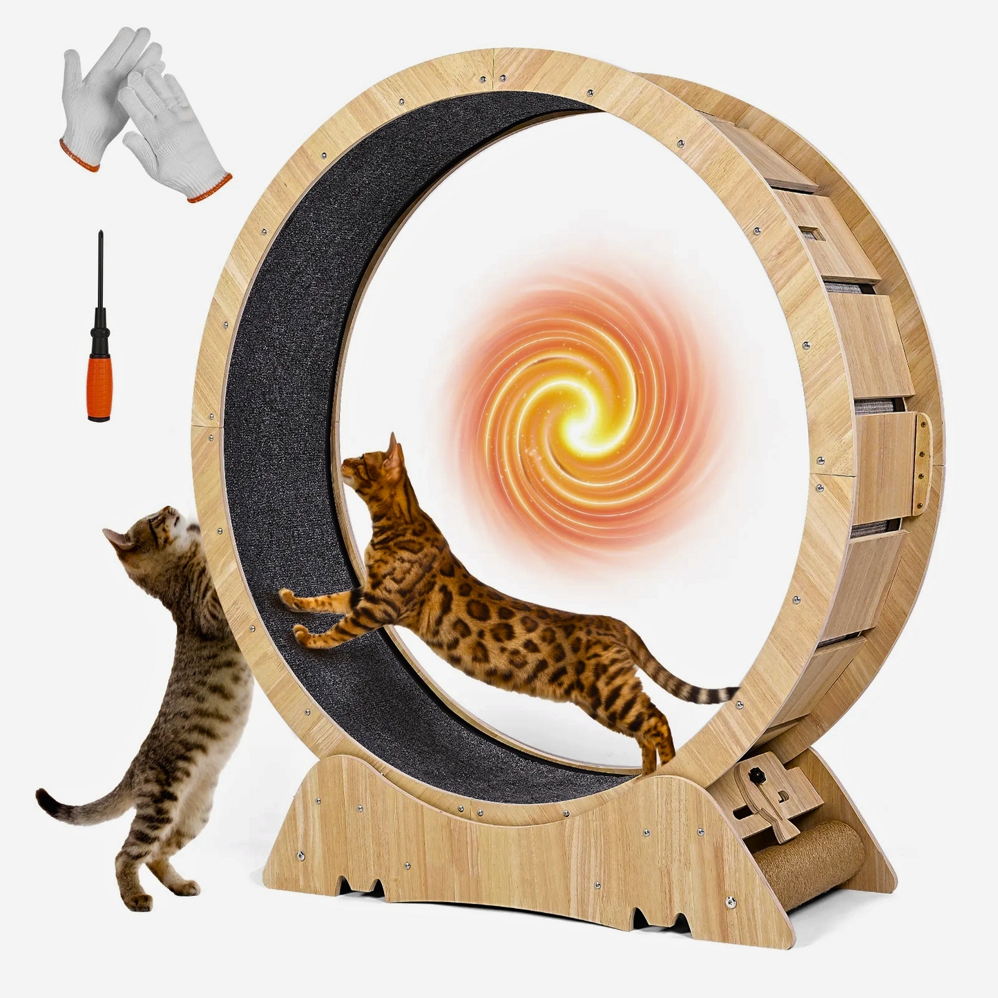 Fit Feline XL Cat Treadmill Wheel - FAST & FREE US Shipping!