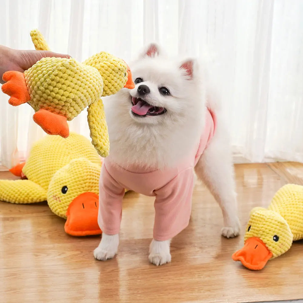 Dog Calming Duck Stuffed Duck Toys with Quacking Sound Calming Duck Dog Toy Chew Toy Dog Stuffed Animals Chew Toy for Dogs