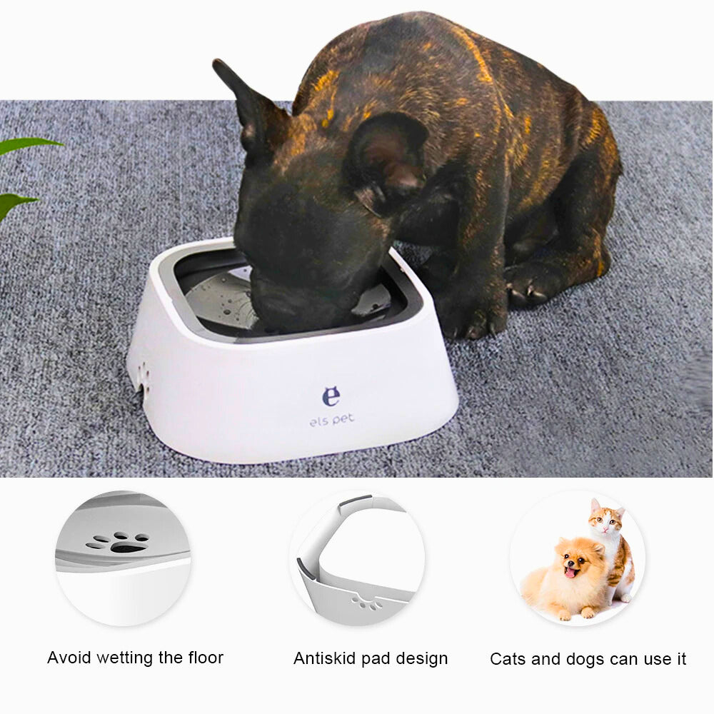 No-Spill Floating Disk Pet Water Bowl – Spill-Proof, Splash-Free, and Travel-Ready - FREE Shipping