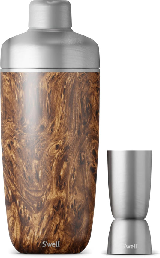 ChillMix™ 18oz Stainless Steel Cocktail Shaker Set with Jigger