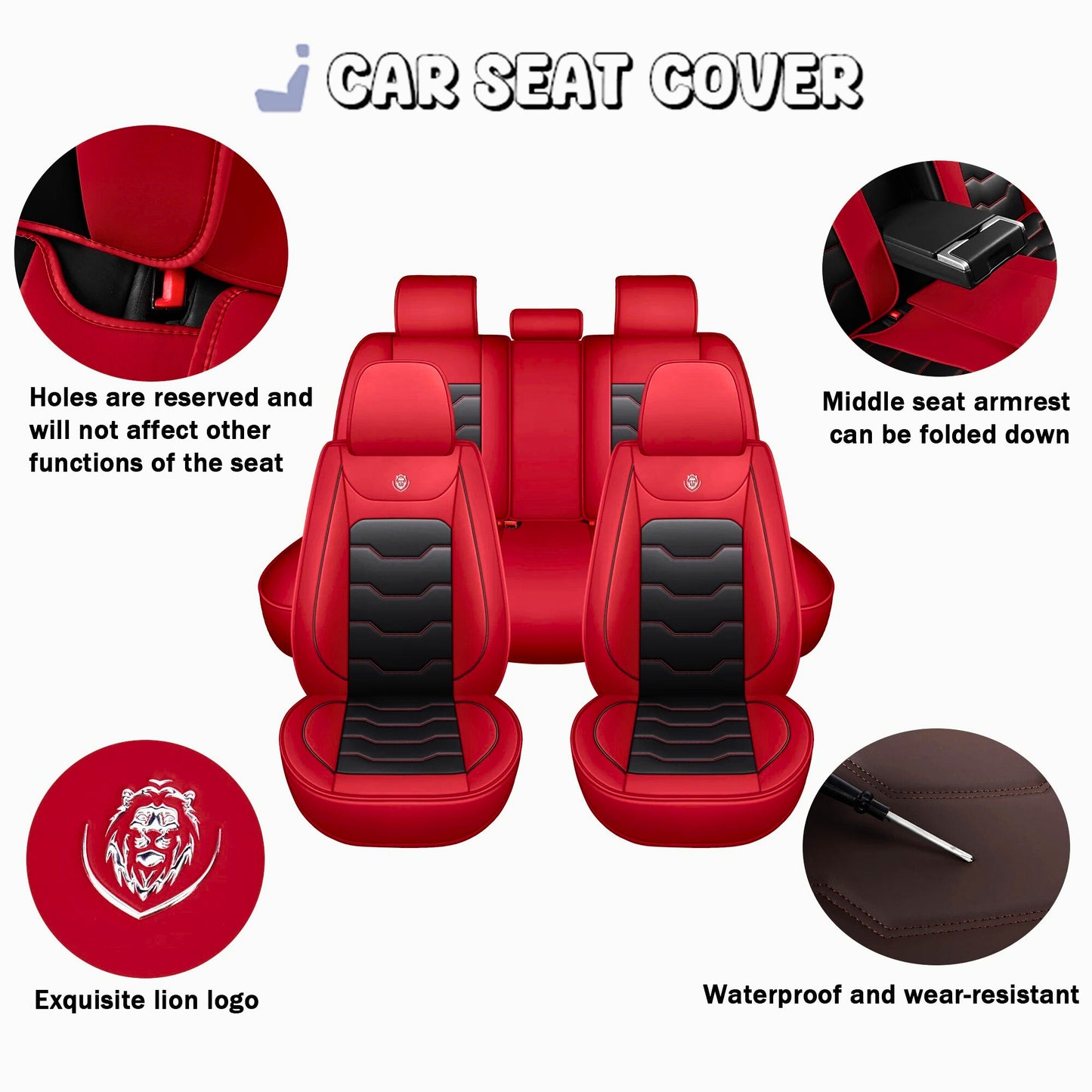 CorsaLux™ Elegant Leather Car Seat Covers - FAST & FREE US Shipping!