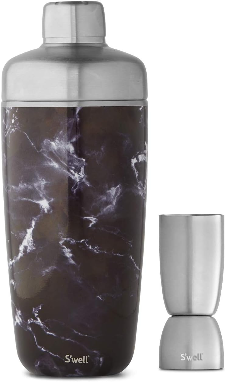 ChillMix™ 18oz Stainless Steel Cocktail Shaker Set with Jigger