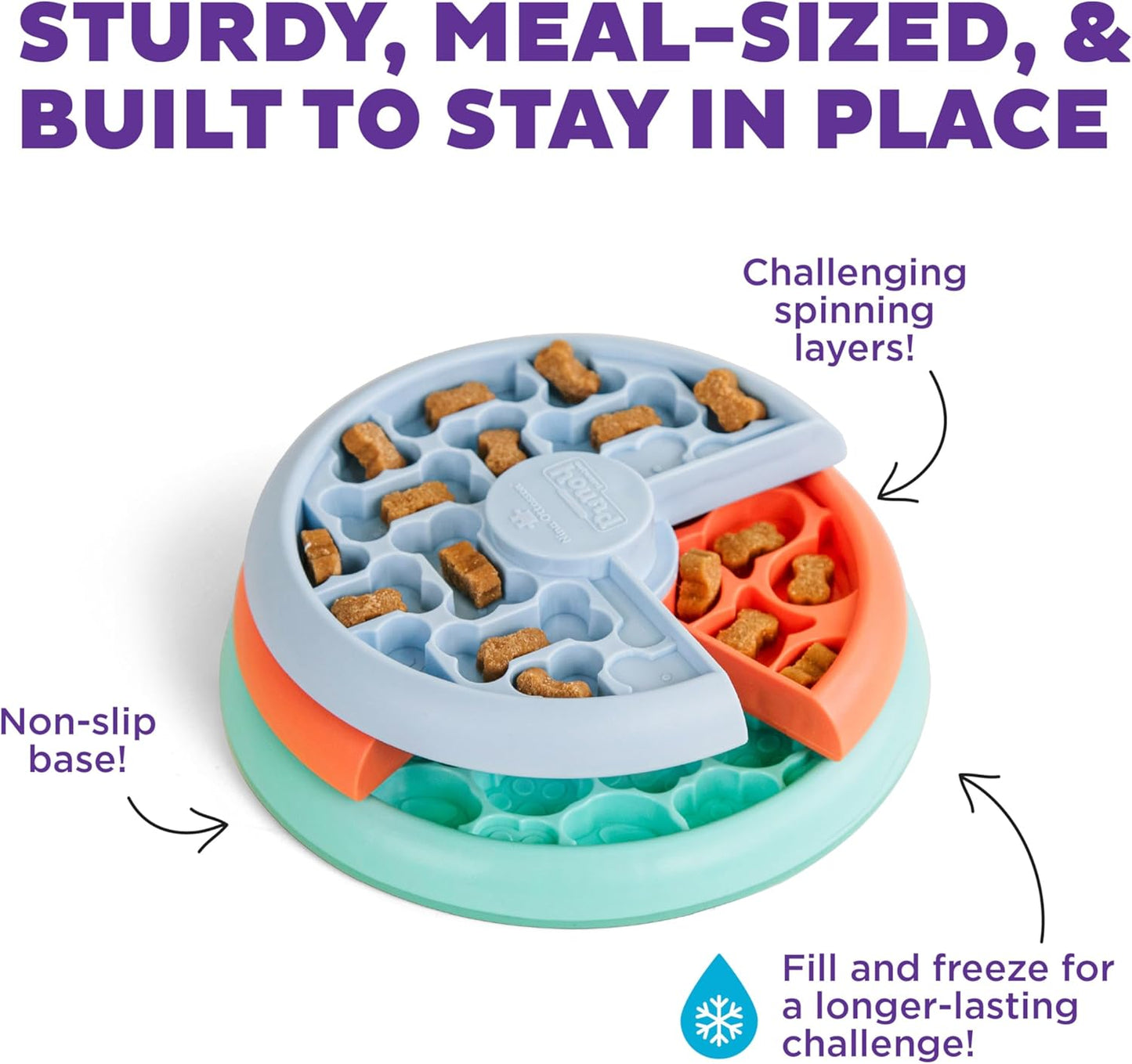  Lickin’ Layers Small 3-In-1 Dog Puzzle Feeder