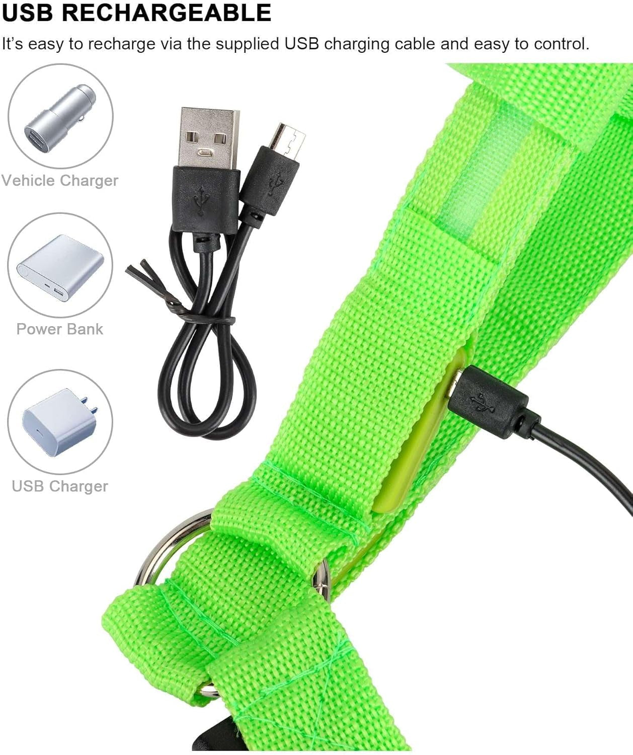Glow Guard™ USB Rechargeable LED No-Pull Dog Harness - FAST & FREE US Shipping!