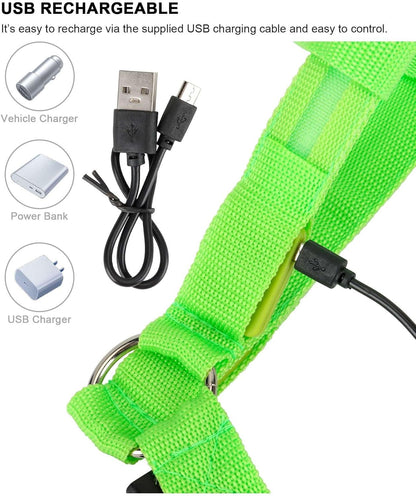 Glow Guard™ USB Rechargeable LED No-Pull Dog Harness - FAST & FREE US Shipping!