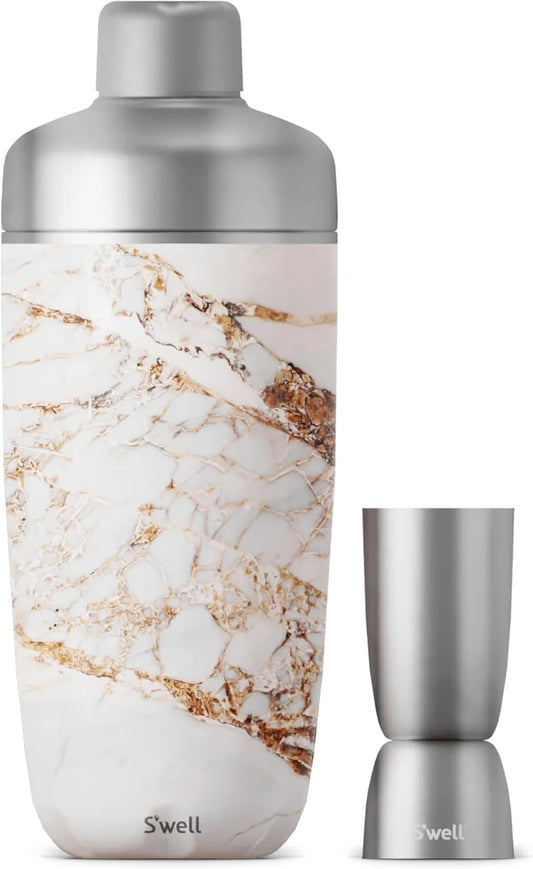 ChillMix™ 18oz Stainless Steel Cocktail Shaker Set with Jigger