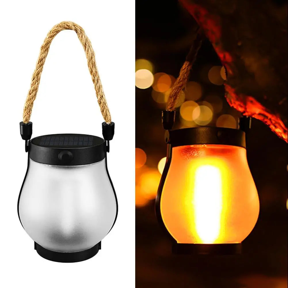 SolarGlow™ Flame Rope Rechargeable Lantern