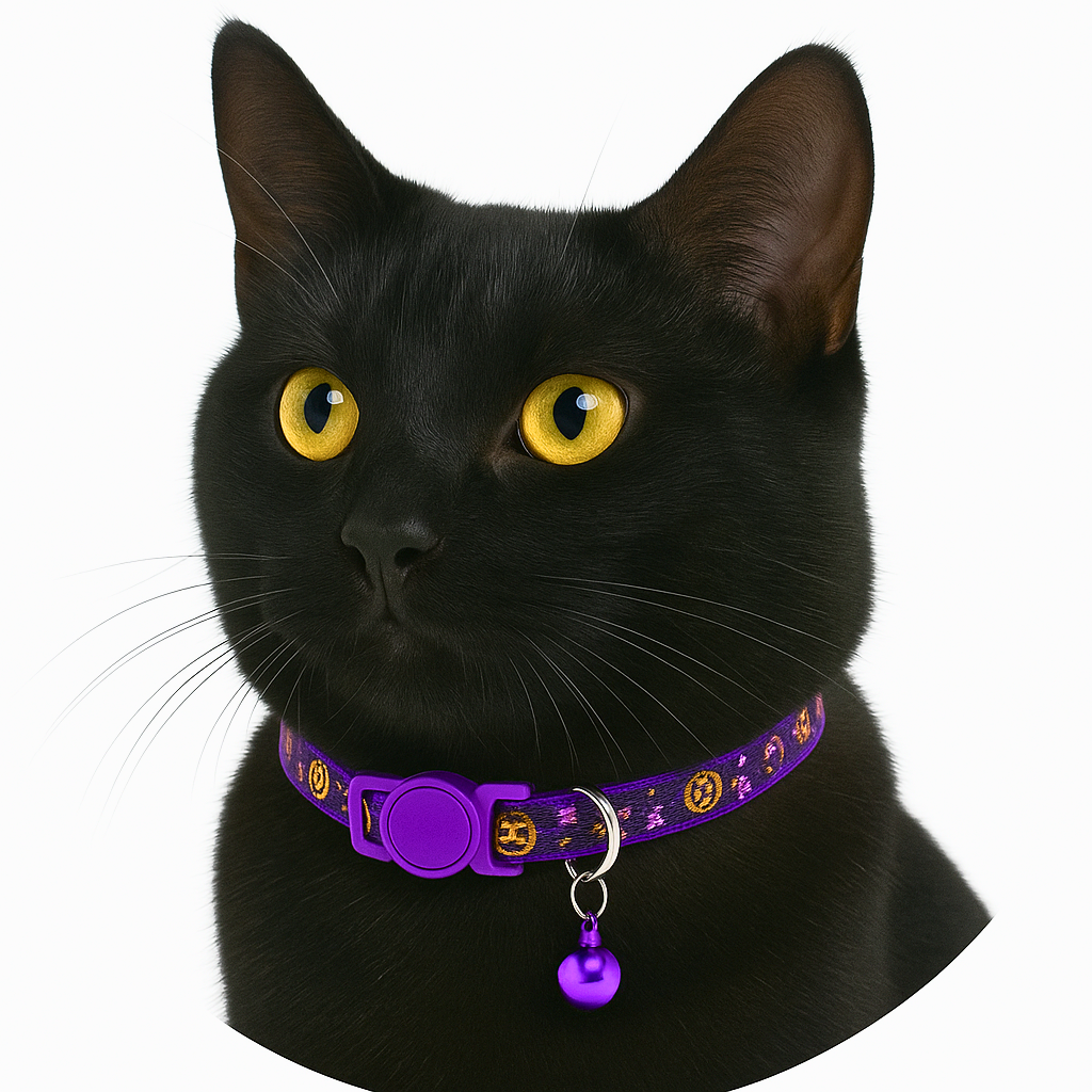 Spooky Whiskers™ Halloween Cat Collar with Safety Buckle & Bell - FREE Shipping!