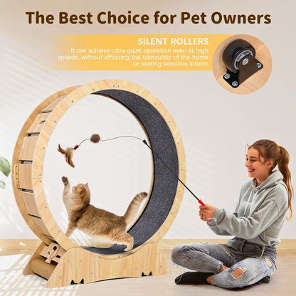 Fit Feline XL Cat Treadmill Wheel - FAST & FREE US Shipping!