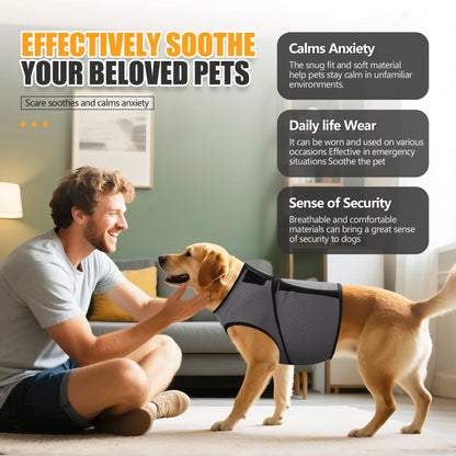 Calm Pup™ Anti-Anxiety Vest – Soothing Thunder & Stress Relief Shirt for Dogs & Cats