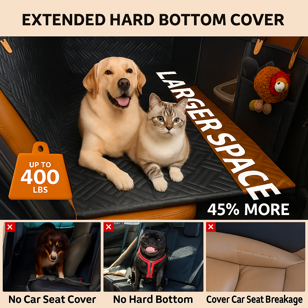 Paw Guard™ Heavy-Duty Backseat Extender & Car Bed for Dogs - FAST & FREE US Shipping!