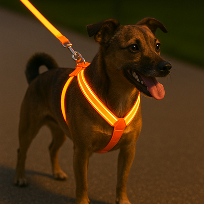 Glow Guard™ USB Rechargeable LED No-Pull Dog Harness - FAST & FREE US Shipping!
