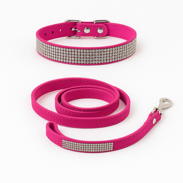 Sparkle Pup Collar & Leash Set