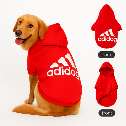 Adidog™ Soft Fleece Dog Hoodie (S–9XL) - FREE Shipping