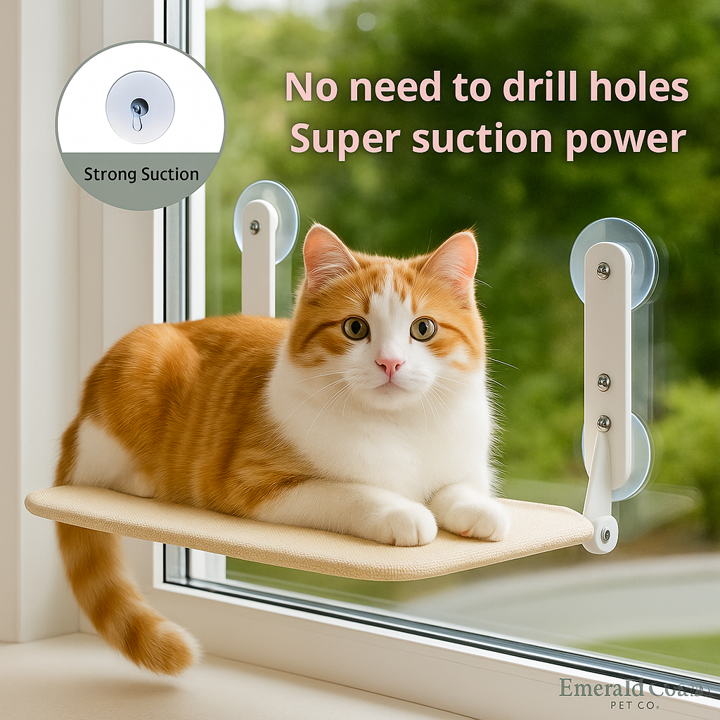 Purrch™ Window-Mounted Cat Hammock - FREE Shipping!