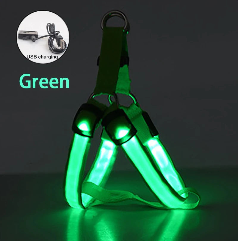 Glow Guard™ USB Rechargeable LED No-Pull Dog Harness - FAST & FREE US Shipping!