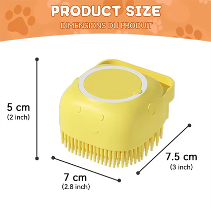 Soft Silicone Bath & Massage Brush for Dogs & Cats