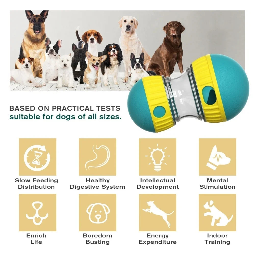 Interactive Dog Treat Dispenser Toy – Slow Feeder Puzzle for Mental Stimulation & Fun