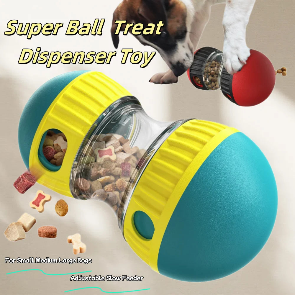 Interactive Dog Treat Dispenser Toy – Slow Feeder Puzzle for Mental Stimulation & Fun