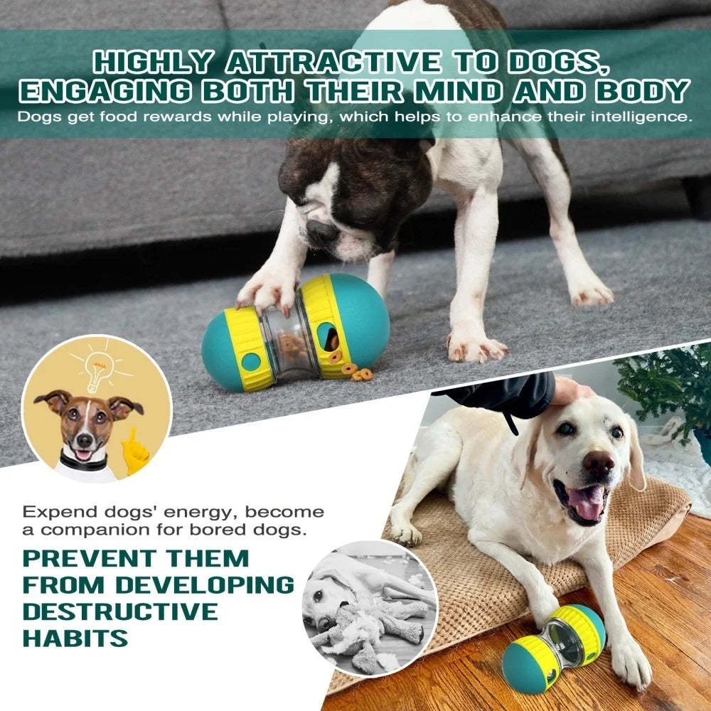 Interactive Dog Treat Dispenser Toy – Slow Feeder Puzzle for Mental Stimulation & Fun