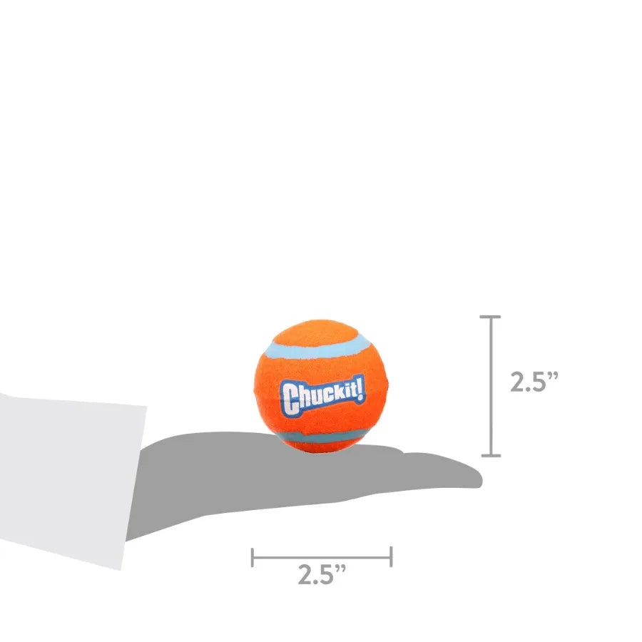 Chuck It Durable Rubber Tennis Ball Dog Toy - Pack of 4 