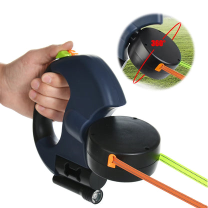 Double-Ended Retractable Dog Leash with LED Flashlight – 3M Dual Head Nylon Traction Rope
