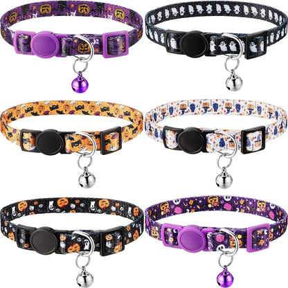 Spooky Whiskers™ Halloween Cat Collar with Safety Buckle & Bell - FREE Shipping!