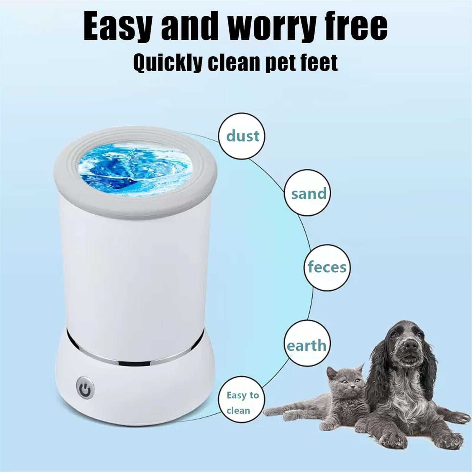 PawWash Pro™ Automatic Pet Paw Cleaner - FREE Shipping 