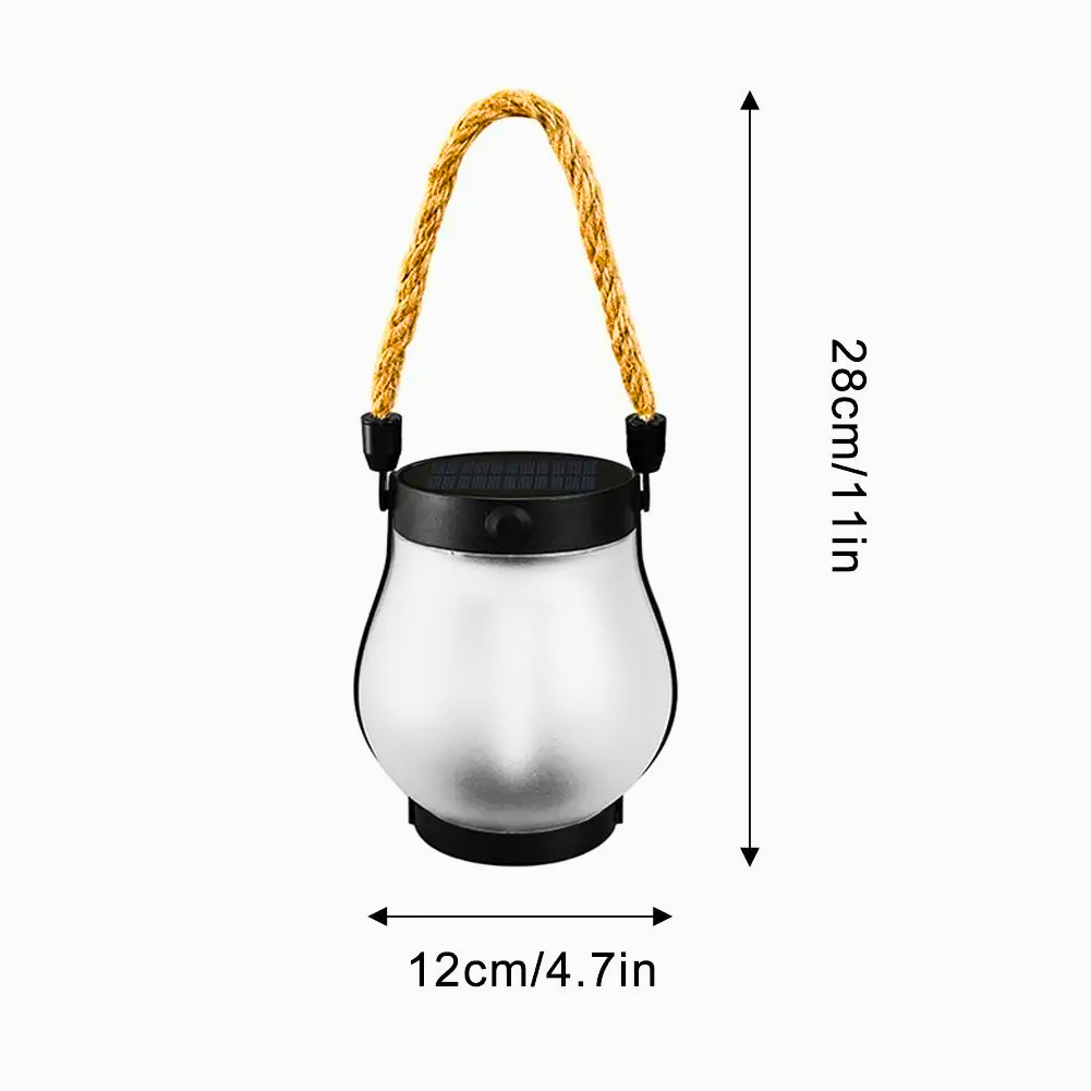SolarGlow™ Flame Rope Rechargeable Lantern