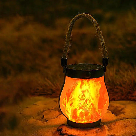SolarGlow™ Flame Rope Rechargeable Lantern