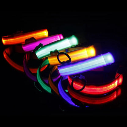Glo Guard Led Luminous Dog Collar - FREE Shipping 