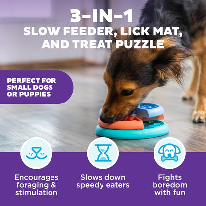  Lickin’ Layers Small 3-In-1 Dog Puzzle Feeder