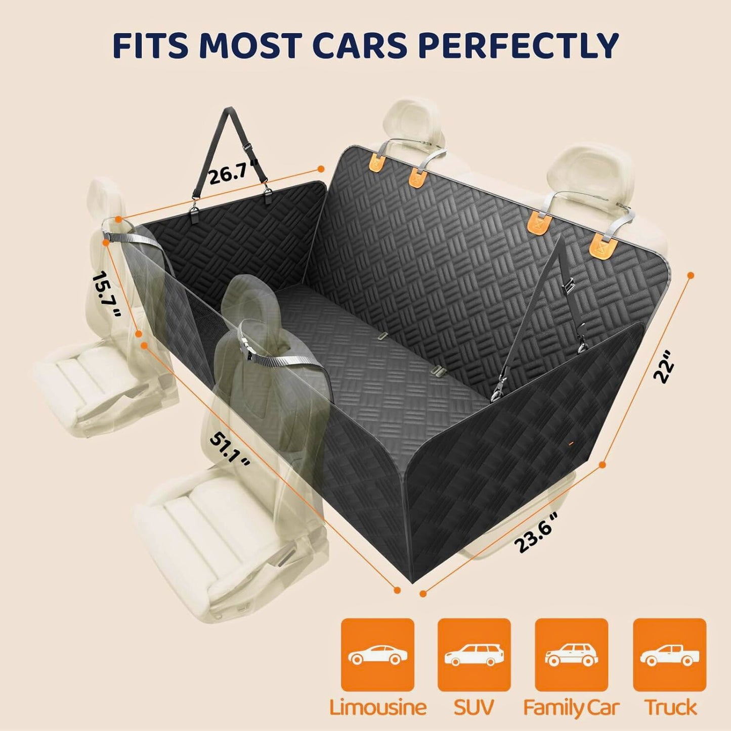 Paw Guard™ Heavy-Duty Backseat Extender & Car Bed for Dogs - FAST & FREE US Shipping!
