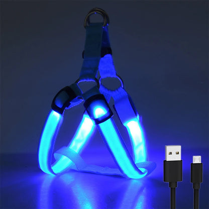 Glow Guard™ USB Rechargeable LED No-Pull Dog Harness - FAST & FREE US Shipping!